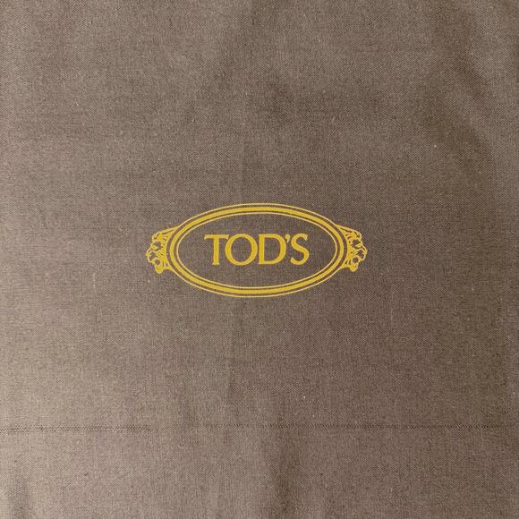 Tod's Designer Dust Bag Brown Drawstring Closure Storage Protection 12”W x 15”H - Picture 2 of 6
